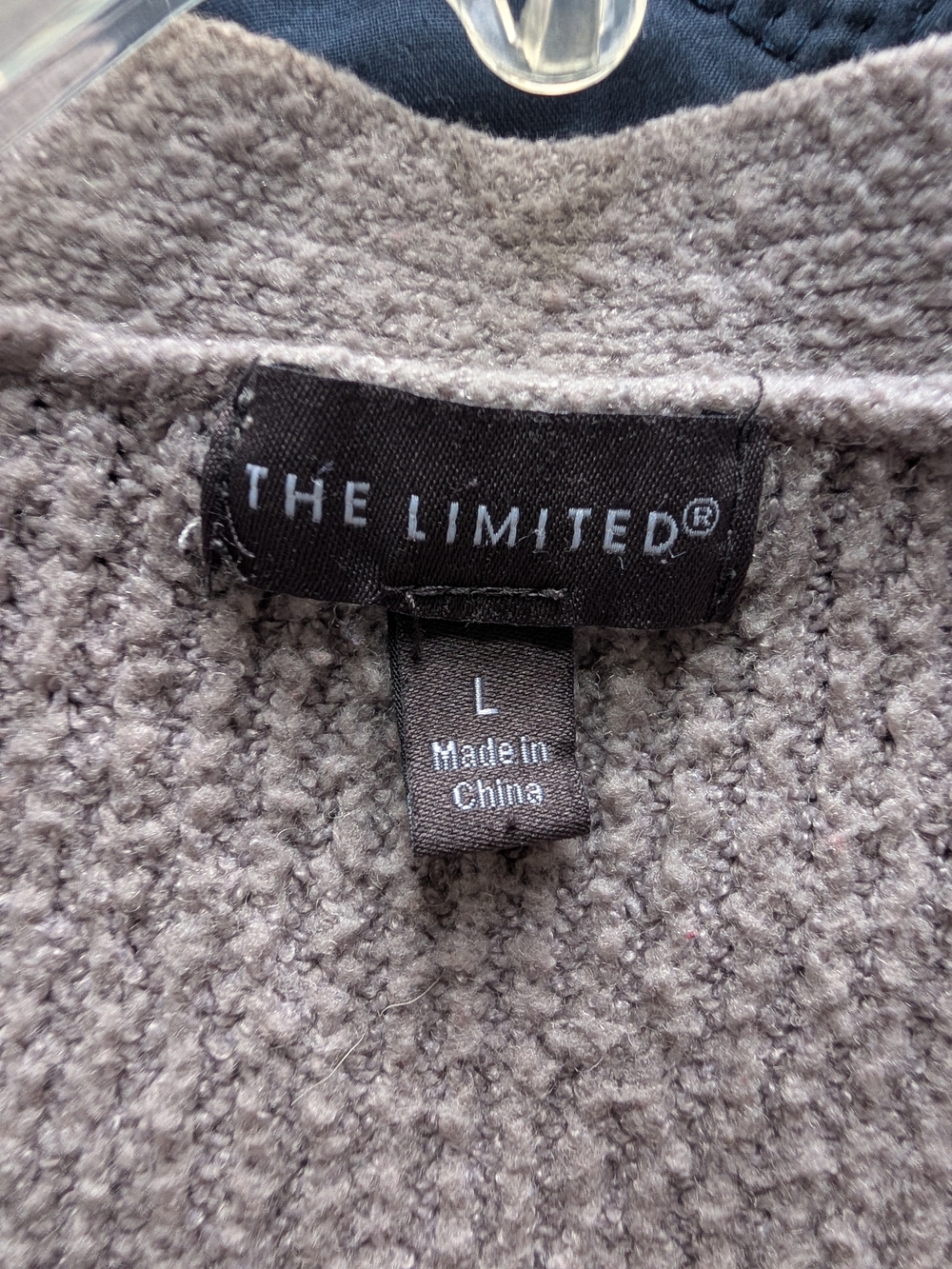 The Limited Gray Button-Up Ribbed Cardigan - Picture 3 of 4